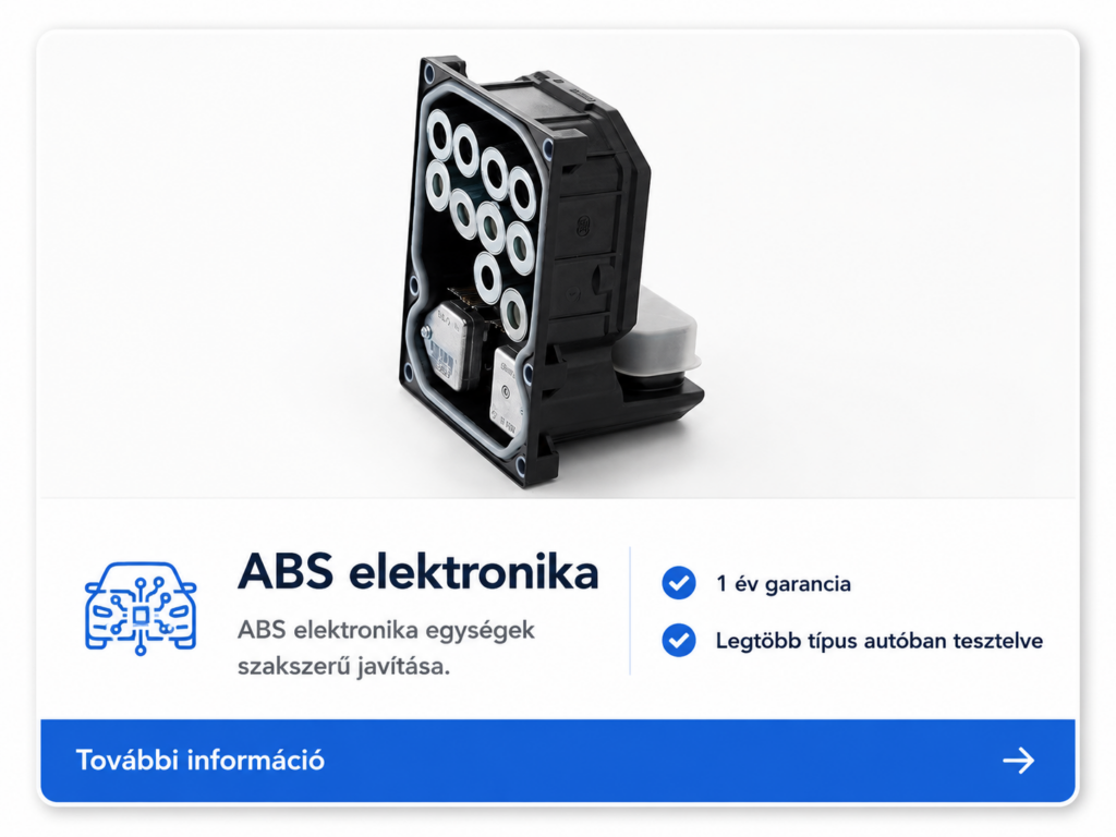 ABS elektronika javítás