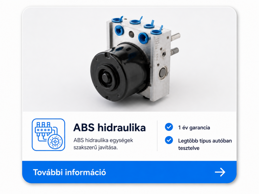 ABS hidraulika javítás
