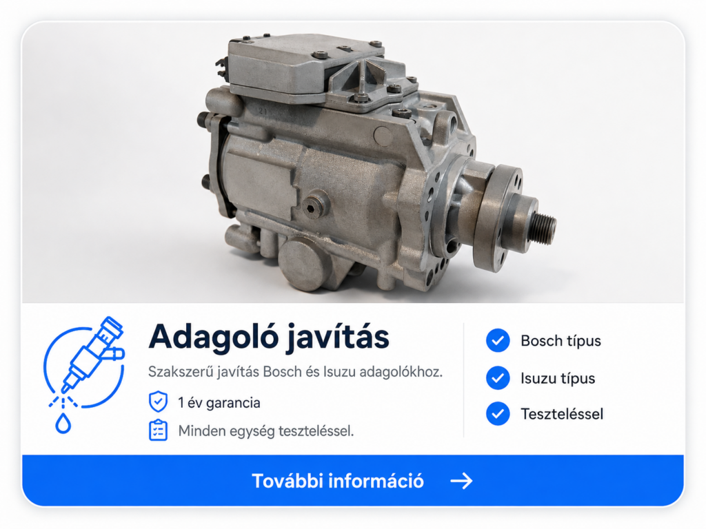 Adagoló javítás