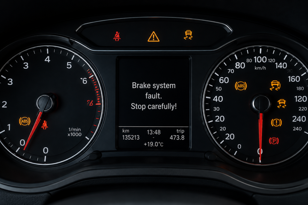 Bosch 9.0 ABS hibajelzés műszerfalon