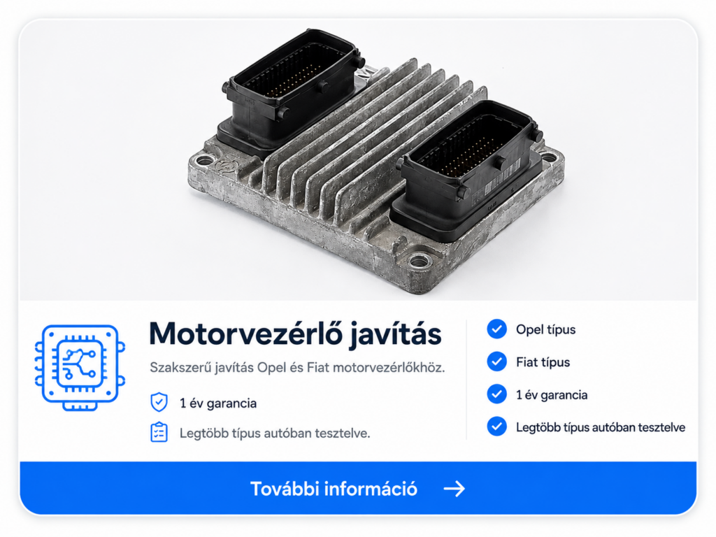 Motorvezérlő javítás